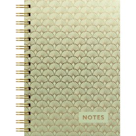 Burde anteckningsbok A5 Art Deco