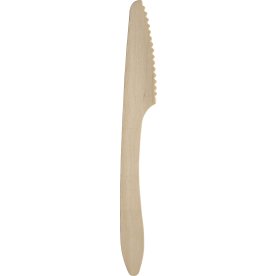 Kniv i björkträ, Premium, 19,4 cm, 100 st