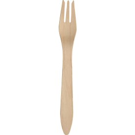Gaffel i björkträ, Premium, 18,2 cm, 100 st
