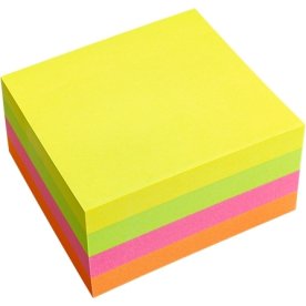 Sticky notes a-series Cube 75x75 mm Mix
