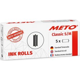 Bläckrullar Meto ProLine S+M Svart 5 st
