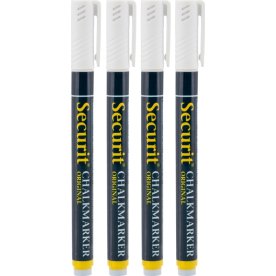 Securit SMA100 Kritmarkörer | Vita | 4 st