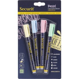 Securit SMA100 Kritmarkörer | Pastell | 4 färger