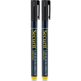 Securit SMA100 Kritmarkörer | Svarta | 2 st