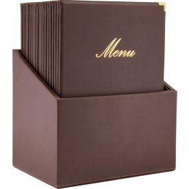 Securit Classic Menypärm | A4 | Brun | 20 st