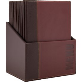 Securit Trendy Menypärm | A4 | Vinröd | 20 st