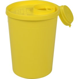 Uson kanylbehållare | Rund och hög | Gul | 2000 ml