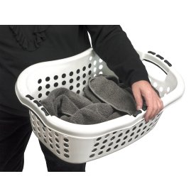 Tvättkorg | Ergonomisk | Vit | 45 l
