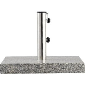 Parasollfot 60 kg - 55x55 cm i granit, grå
