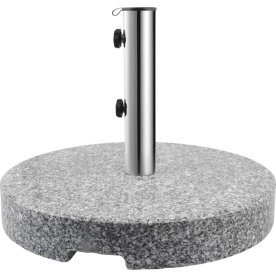 Parasollfot 40 kg - Ø50 cm i granit, Grå