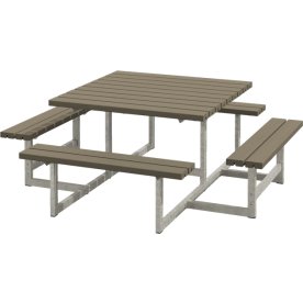 Plus Picnic bänkset, Gråbrunt, 200 cm