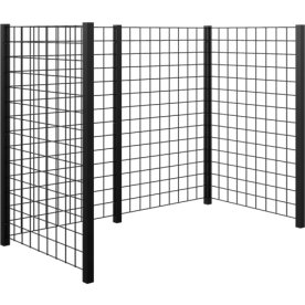 Plus avfallsskjul, 193,5x99x147 cm, svart