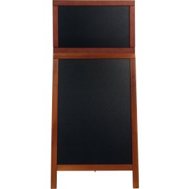 Securit Deluxe gatuskylt 121,5x55 cm, Mahogny