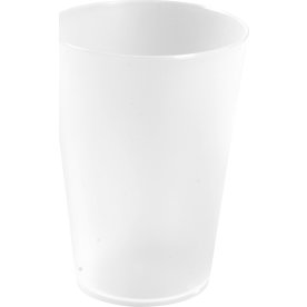 Plastmugg, Flergångsbruk, Vit, 30 cl, 12 st
