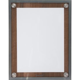 Informationsdisplay Securit A4 Valnöt