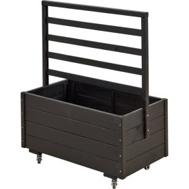 Planteringslåda med spaljé Plus 88x48x105 cm Svart