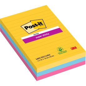 Post-it Super Sticky Notes | Carnival | 101x152 mm