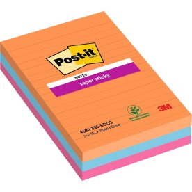 Post-it Super Sticky Notes | Boost | 101x152 mm