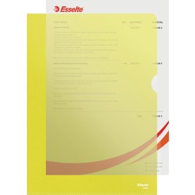 Esselte Copysafe mapp, A4, PP, 0,11 mm, 100st, gul