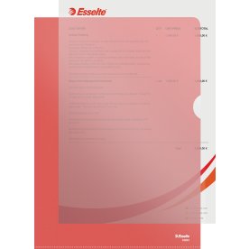 Esselte Copysafe mapp, A4, PP, 0,11 mm, 100st, röd