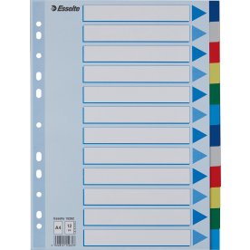 Esselte Avdelare PP A4+, 12 flikar