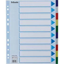 Register Esselte Maxi A4 10 flikar Plast