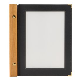 Securit Wood Menypärm | A5 | Svart
