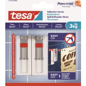 tesa självhäftande skruv | Kakel & metall | <3 kg