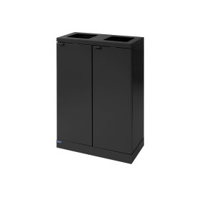 Bica 867 Avfallsstation, 2 x 65 l, Svart