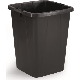 Durabin avfallshink, 90 l, Svart