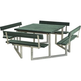 Plus Twist bänkset med 4 ryggstöd, ReTex, Grön