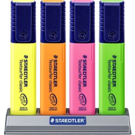 Staedtler Highlighter | Bordsstativ med 4 färger
