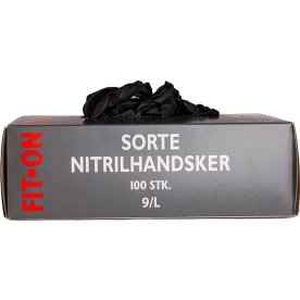Nitrilhandskar | Puderfria | XL | Svart |100 st