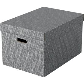 Esselte Home Box | Large | Grå | 3 st.