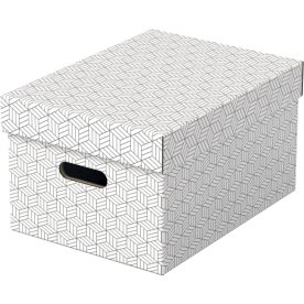 Esselte Home Box | Medium | Vit | 3 st.