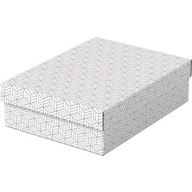 Esselte Home Box | Låg medium | Vit | 3 st.
