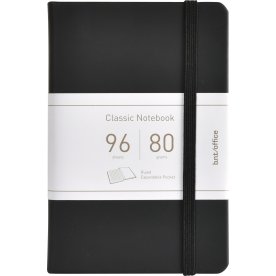 Anteckningsbok A4 linjerad PU-material med elastis
