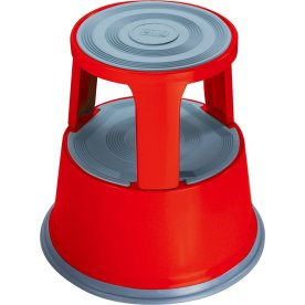 Elefantfot i metall, röd