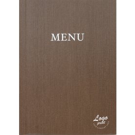Meny | A4 | Eget tryck | Kastanj