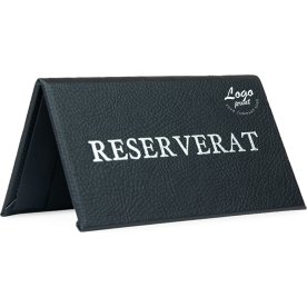 Bordskilt | Reserverat | Eget tryk | Sort