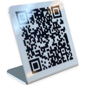 Skylt | QR-kod | Eget tryck | 6x6 cm