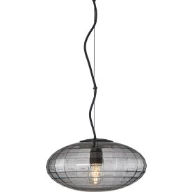 Mesh pendellampa | Ø28 cm | Rökgrå