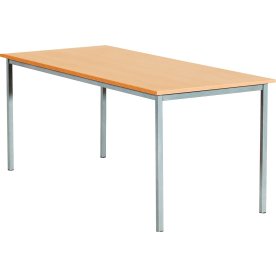 Matsalsbord 180x80 cm Bok Alufärgat underrede