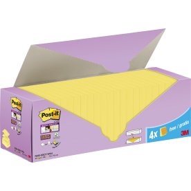 Post-it SS Z-Notes | Gul | 76x76 mm | 24 block