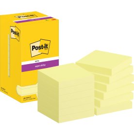Post-it Super Sticky Notes | 76x76 mm | Gul