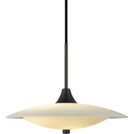Baroni pendellampa | Ø40 cm | Opal/svart