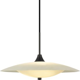 Baroni pendellampa | Ø46 cm | Opal/svart