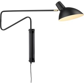 Metropole Deluxe Medium vägglampa | Svart