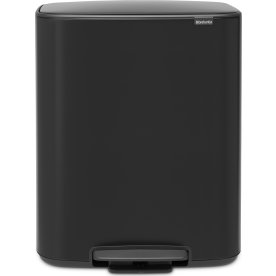 Brabantia BO pedalhink | 2 x 30 l | Matt svart