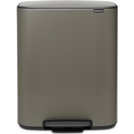 Brabantia BO pedalhink | 2 x 30 l | Platinum